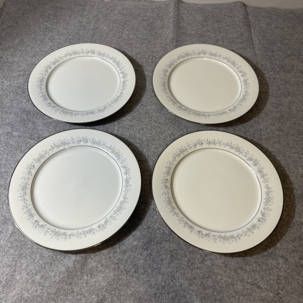 Contemporary Noritake Fine China Japan Marywood 2181 Dinner Plates Set of 4